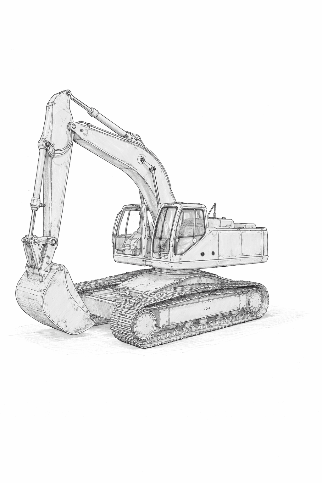 Excavadora de cadenas Doosan de giro completo